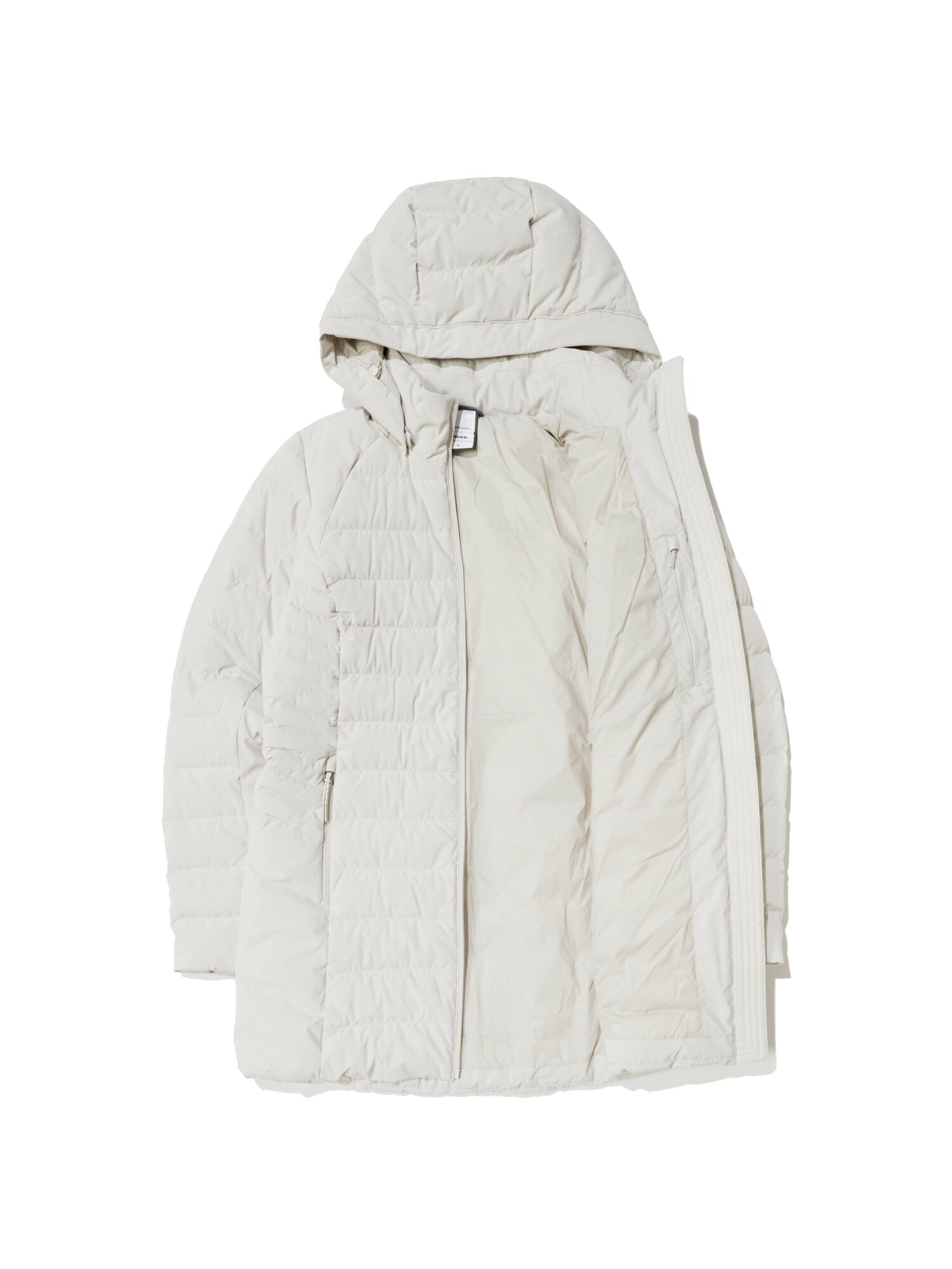EIDER AIMER β 軽量 ダウン ジャケット_Sand beige レディース ボリュームフェイクアウター ダウンジャケット
